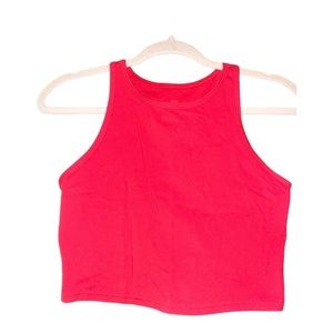 Fleo Tempo Crop Tank Red(Salsa) Size Small